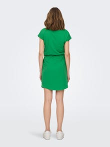 ONLY Normal geschnitten Rundhals Kurzes Kleid -Kelly Green - 15153021
