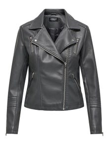 ONLY Reverse Zipped cuffs Jacket -Magnet - 15153079