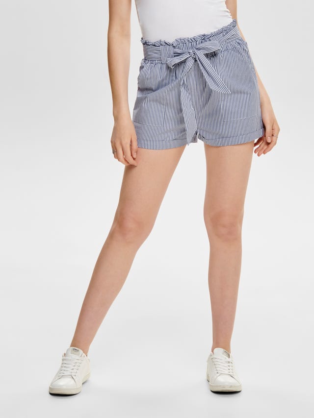 ONLY Shorts Regular Fit Taille haute Ourlets repliés - 15154906