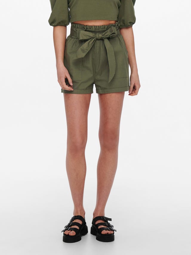 ONLY Paperbag shorts with belt - 15154906