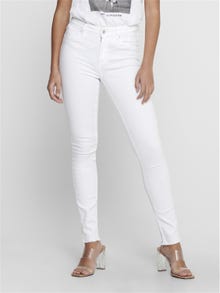 ONLY Skinny Fit Mittlere Taille Jeans -White - 15155438
