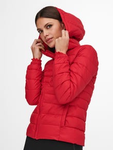 ONLY Short Quilted jacket -High Risk Red - 15156569