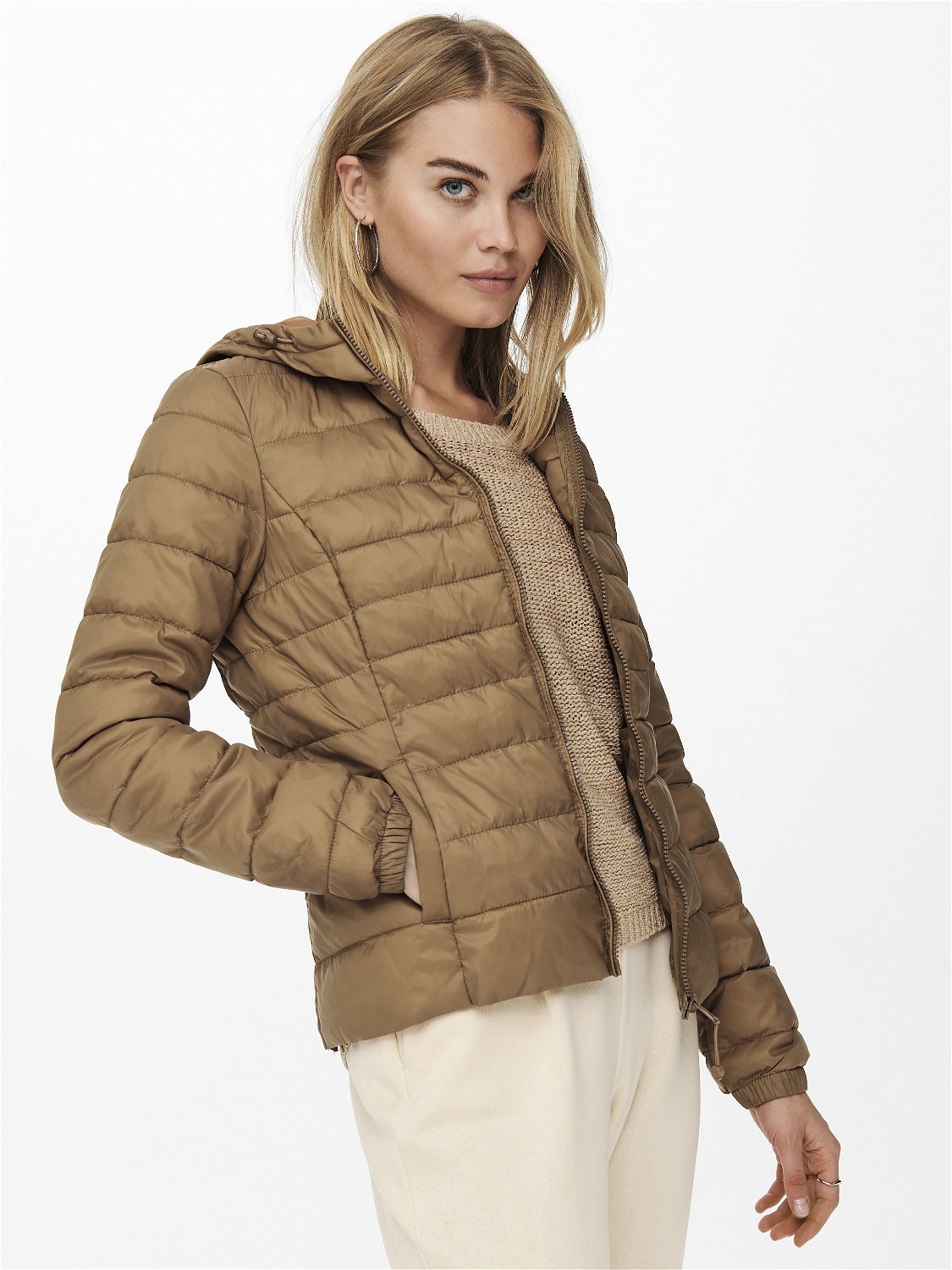 quilted short jacket womens