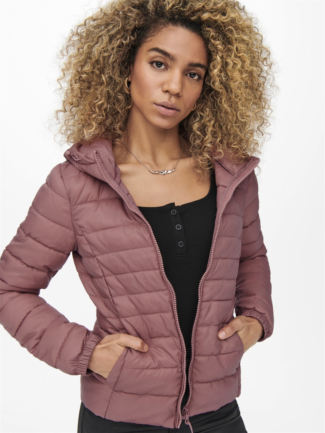 ONLY Stehkragen Jacke -Withered Rose - 15156569