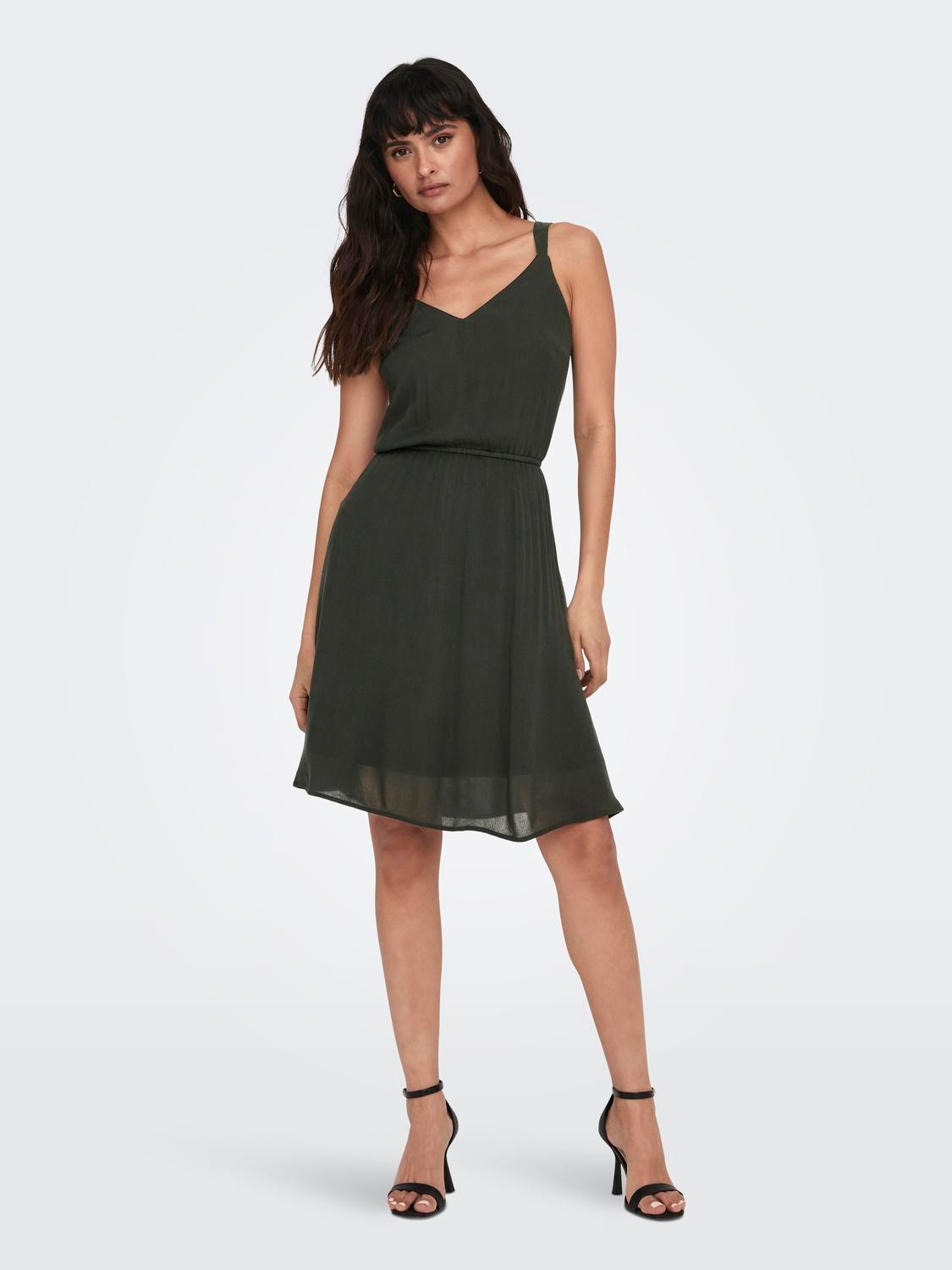 ONLY Mini Wide Strap Dress -Peat - 15157655