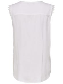 ONLY Detailed Sleeveless Top -White - 15157656