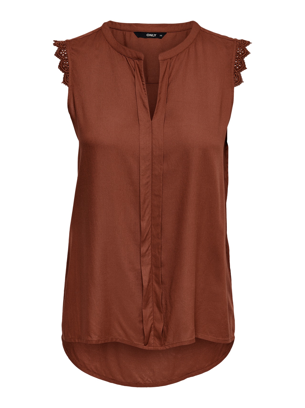 ONLY Detailed Sleeveless Top -Henna - 15157656