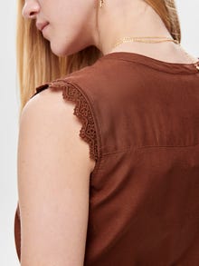 ONLY Detailed Sleeveless Top -Henna - 15157656