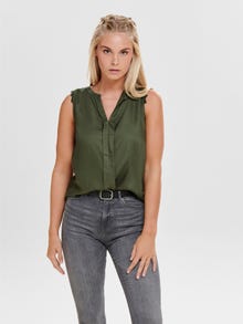 ONLY Detailed Sleeveless Top -Grape Leaf - 15157656