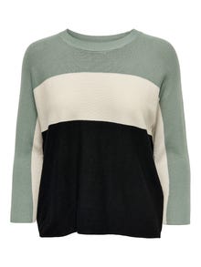 ONLY Round Neck Pullover -Chinois Green - 15157863