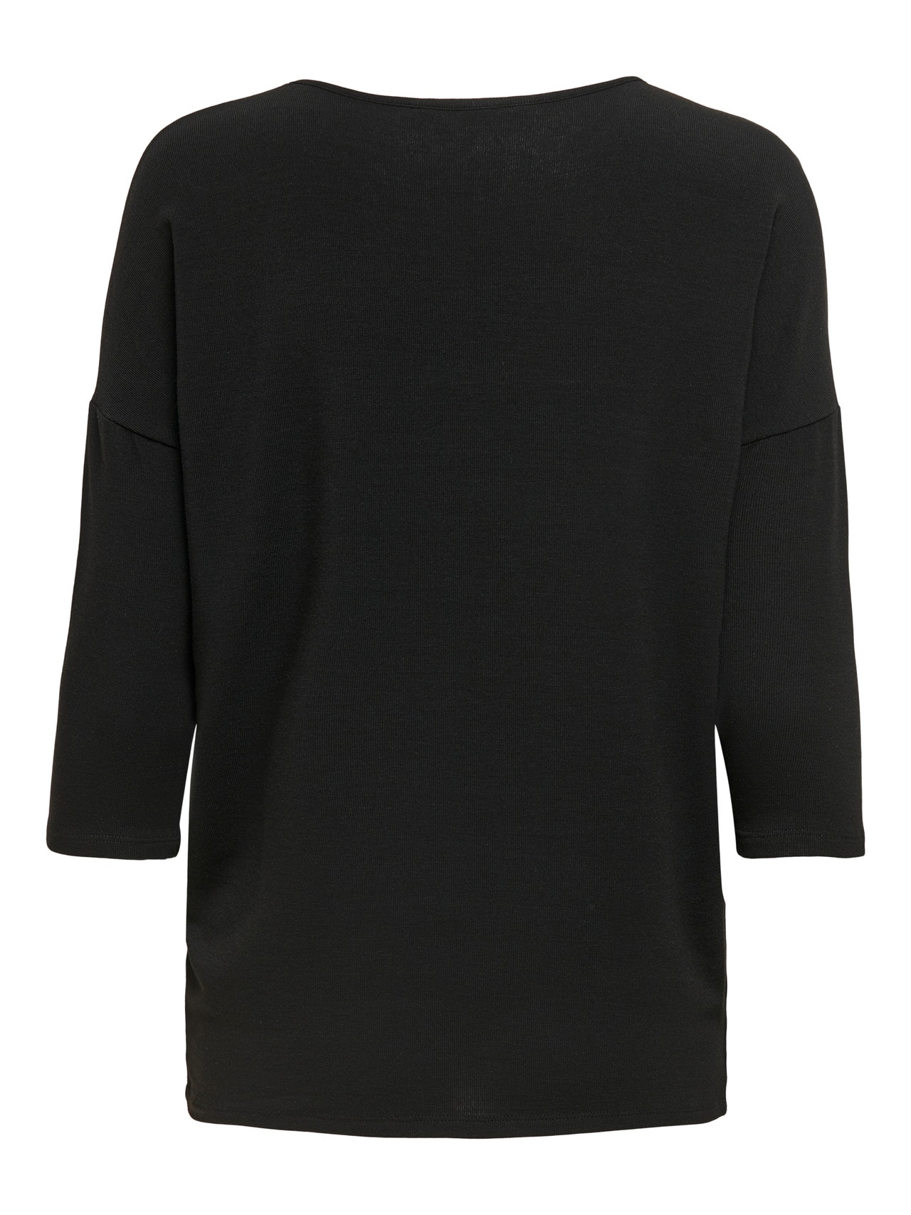 ONLY Loose Fit Round Neck Dropped shoulders Top -Black - 15157920