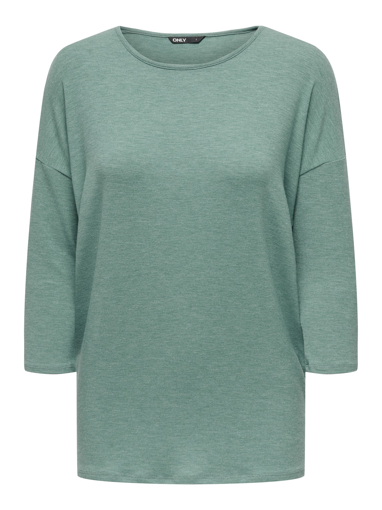 ONLY Ruumikas lõige Ümmargune kaelus Langetatud õlaosa Top -Chinois Green - 15157920