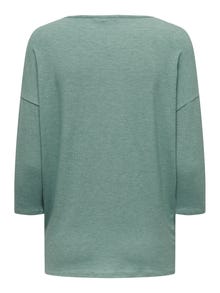 ONLY Ruumikas lõige Ümmargune kaelus Langetatud õlaosa Top -Chinois Green - 15157920
