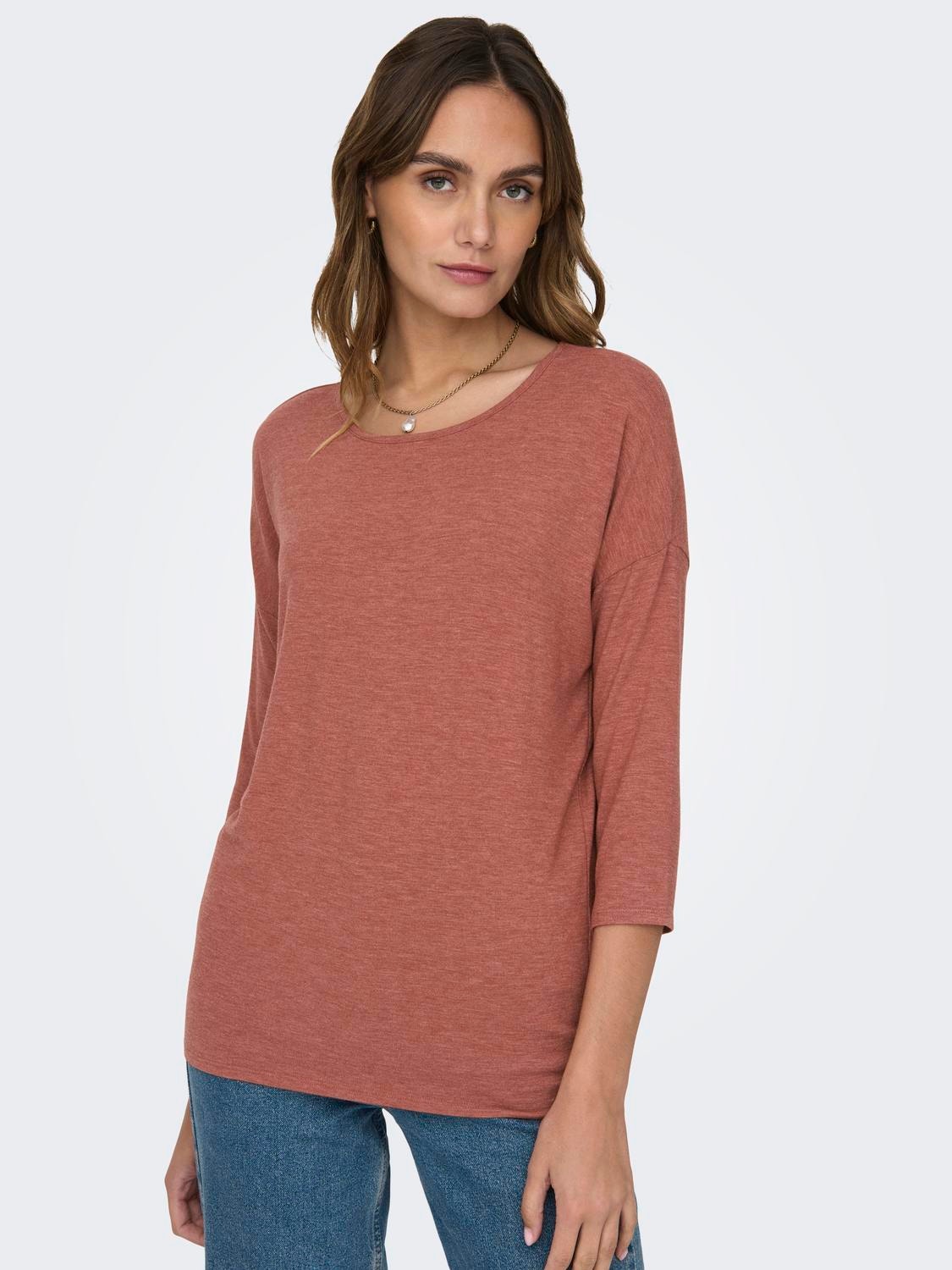 ONLY Loose fitted top -Marsala - 15157920