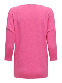ONLY Tops Loose Fit Col rond Épaules tombantes -Carmine Rose - 15157920