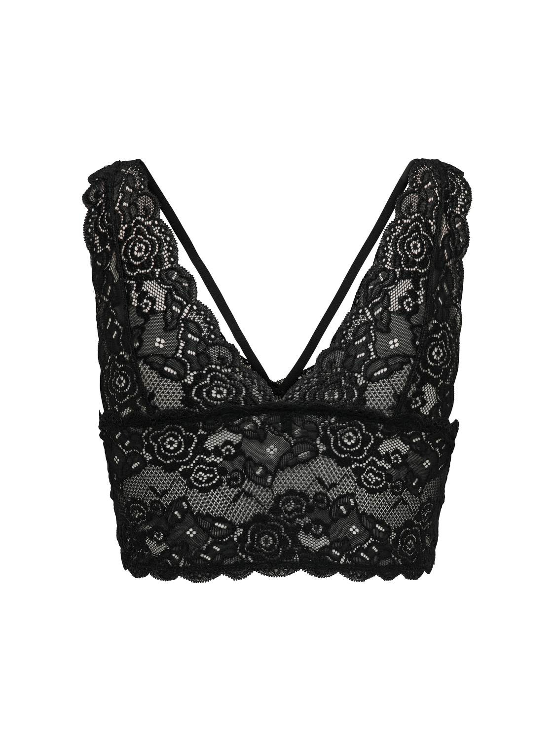 ONLY Lace bra -Black - 15157963