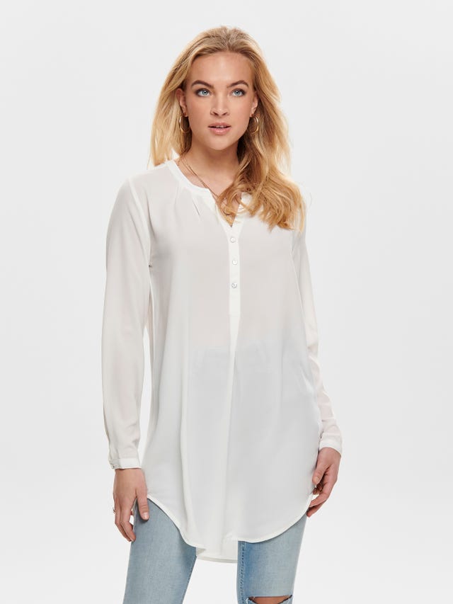 ONLY Solid Long sleeved shirt - 15158111
