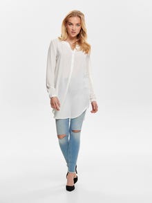 ONLY Solid Long sleeved shirt -Cloud Dancer - 15158111