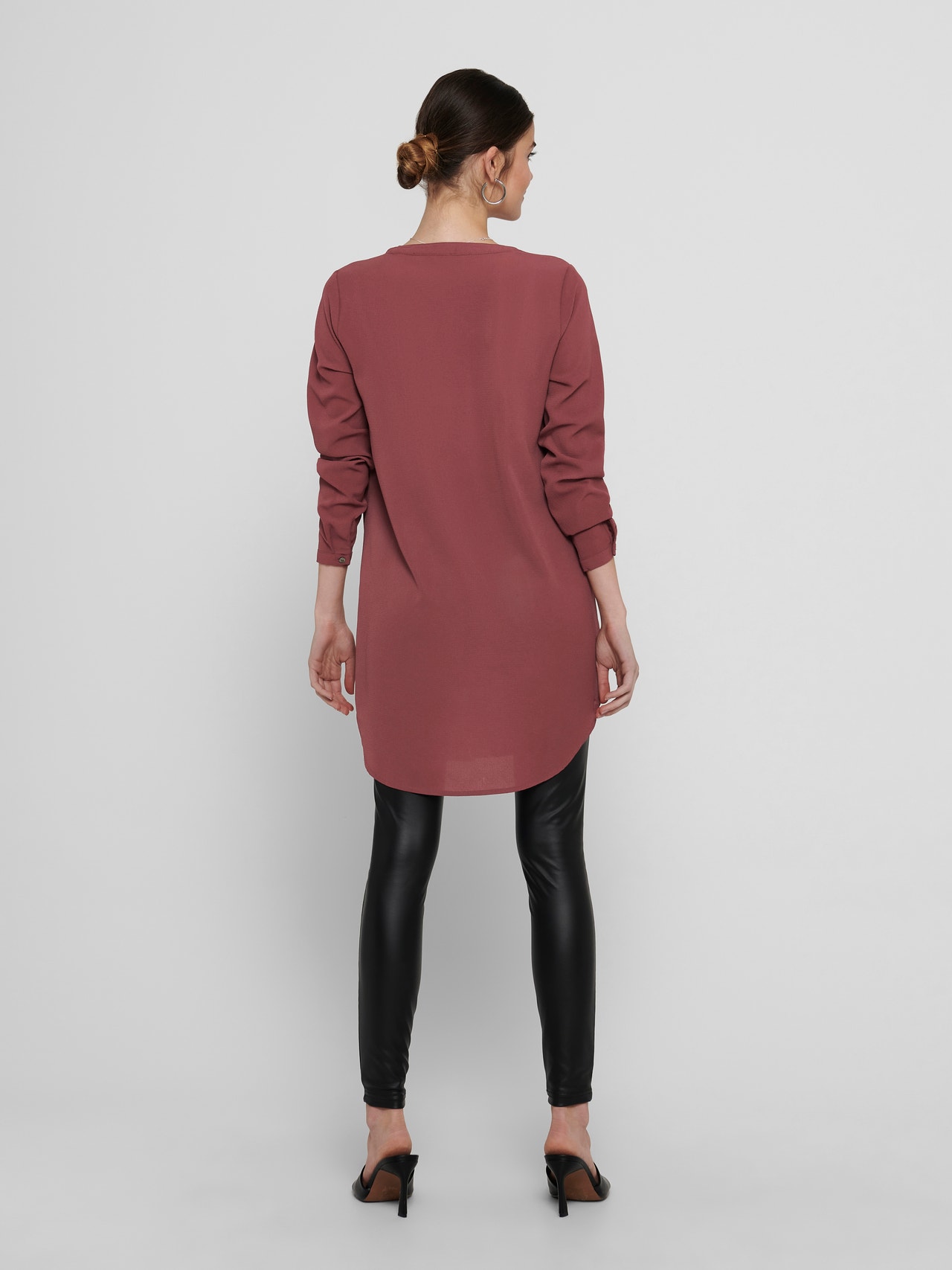 ONLY Solid Long sleeved shirt -Apple Butter - 15158111