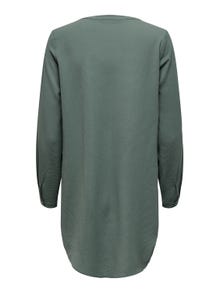 ONLY Enfärgad Långärmad skjorta -Balsam Green - 15158111