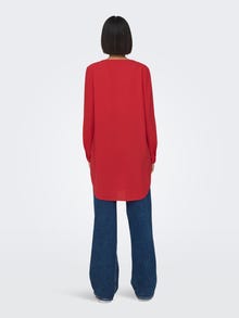 ONLY Unicolor Camisa de manga larga -Mars Red - 15158111