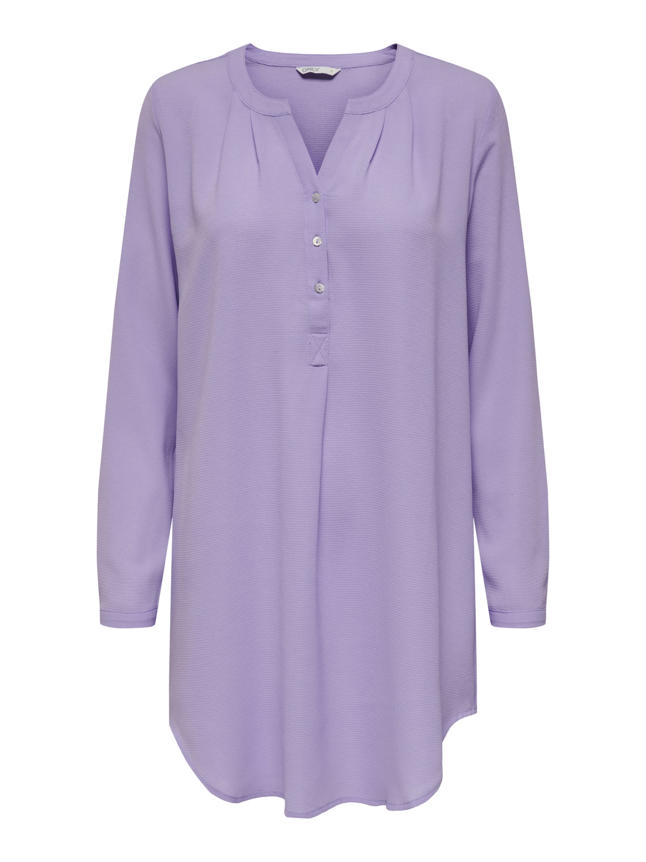 ONLY Regular Fit Button under collar Shirt -Lavender - 15158111