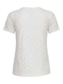 ONLY Regular fit O-hals T-shirts -Cloud Dancer - 15158450