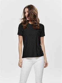 ONLY T-shirts Regular Fit Col rond -Black - 15158450