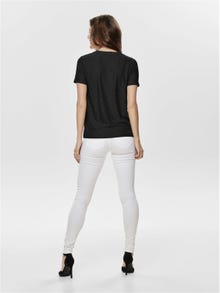 ONLY O-hals t-shirt -Black - 15158450