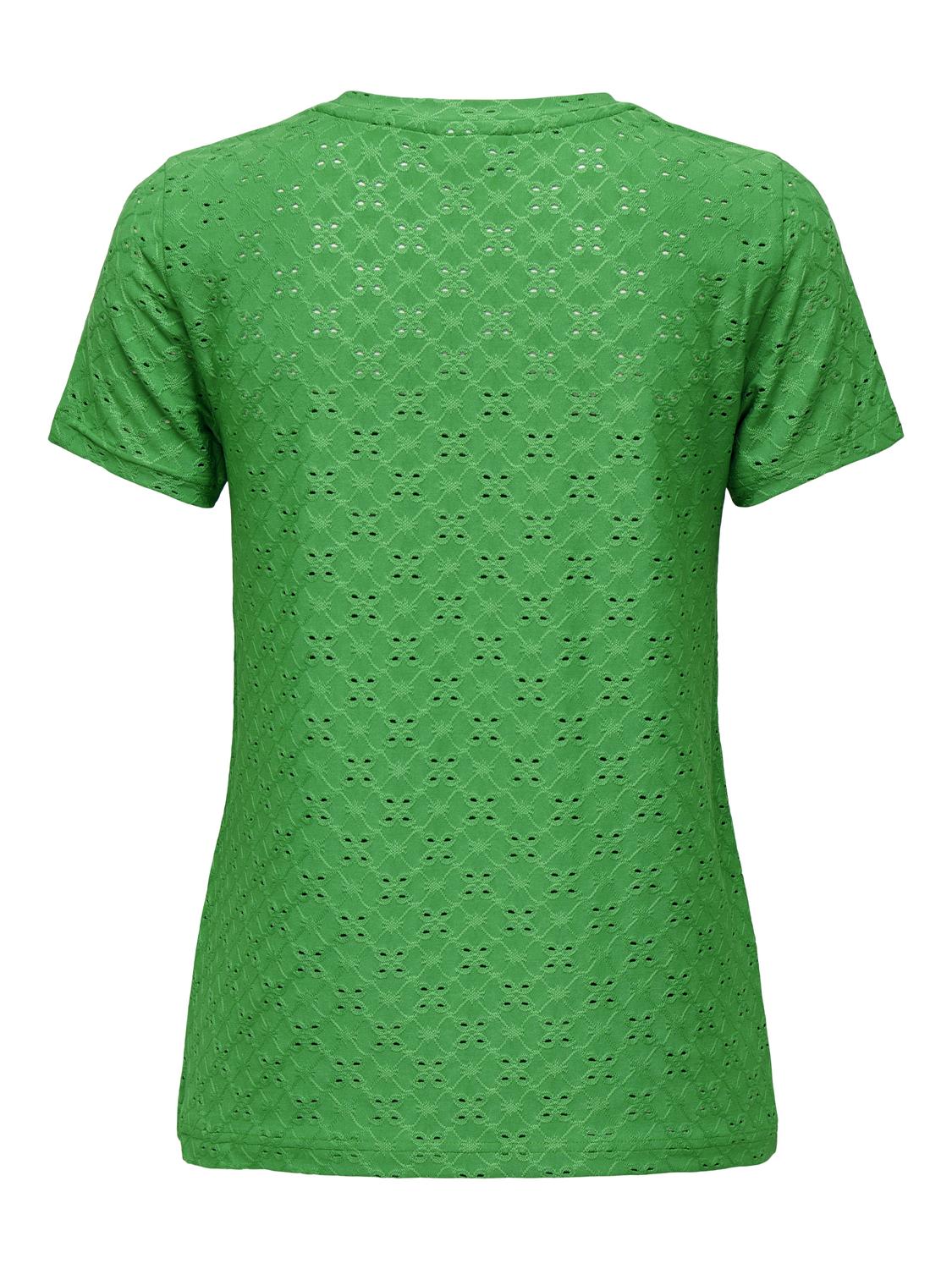 ONLY T-shirts Regular Fit Col rond -Green Bee - 15158450