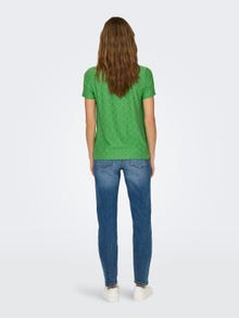 ONLY Normal geschnitten Rundhals T-Shirt -Green Bee - 15158450