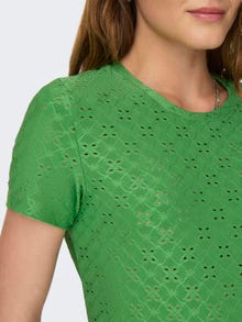 ONLY Regular Fit Round Neck T-Shirt -Green Bee - 15158450