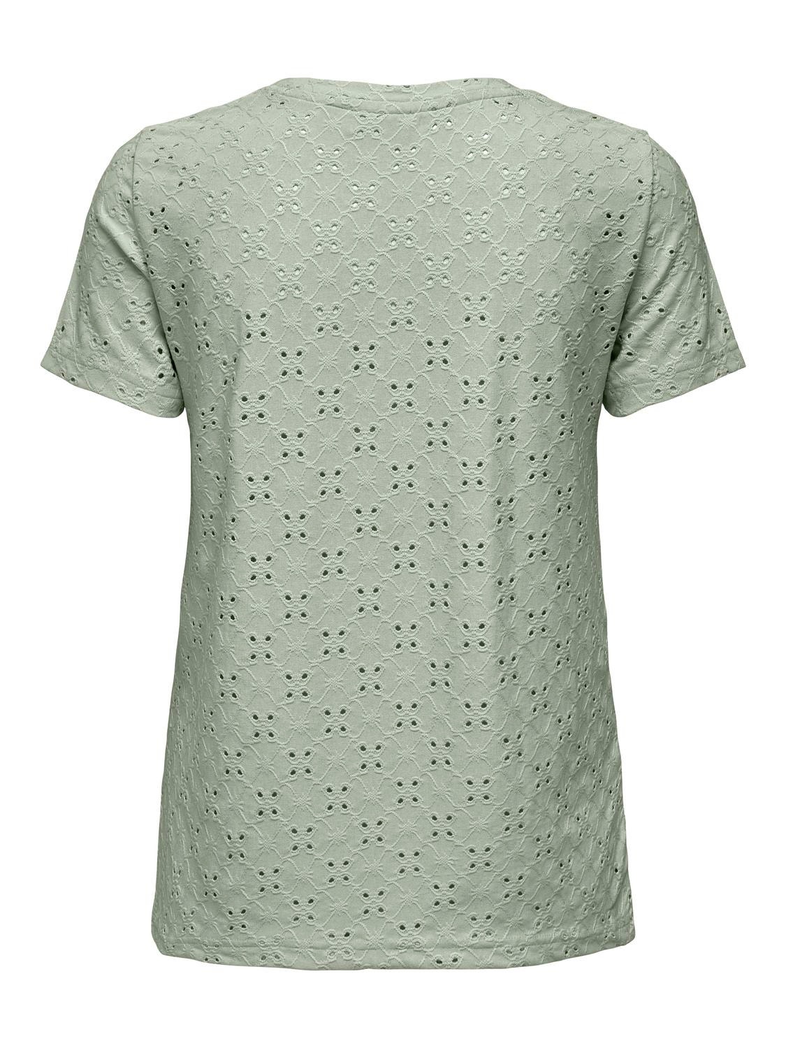 ONLY Normal geschnitten Rundhals T-Shirt -Desert Sage - 15158450
