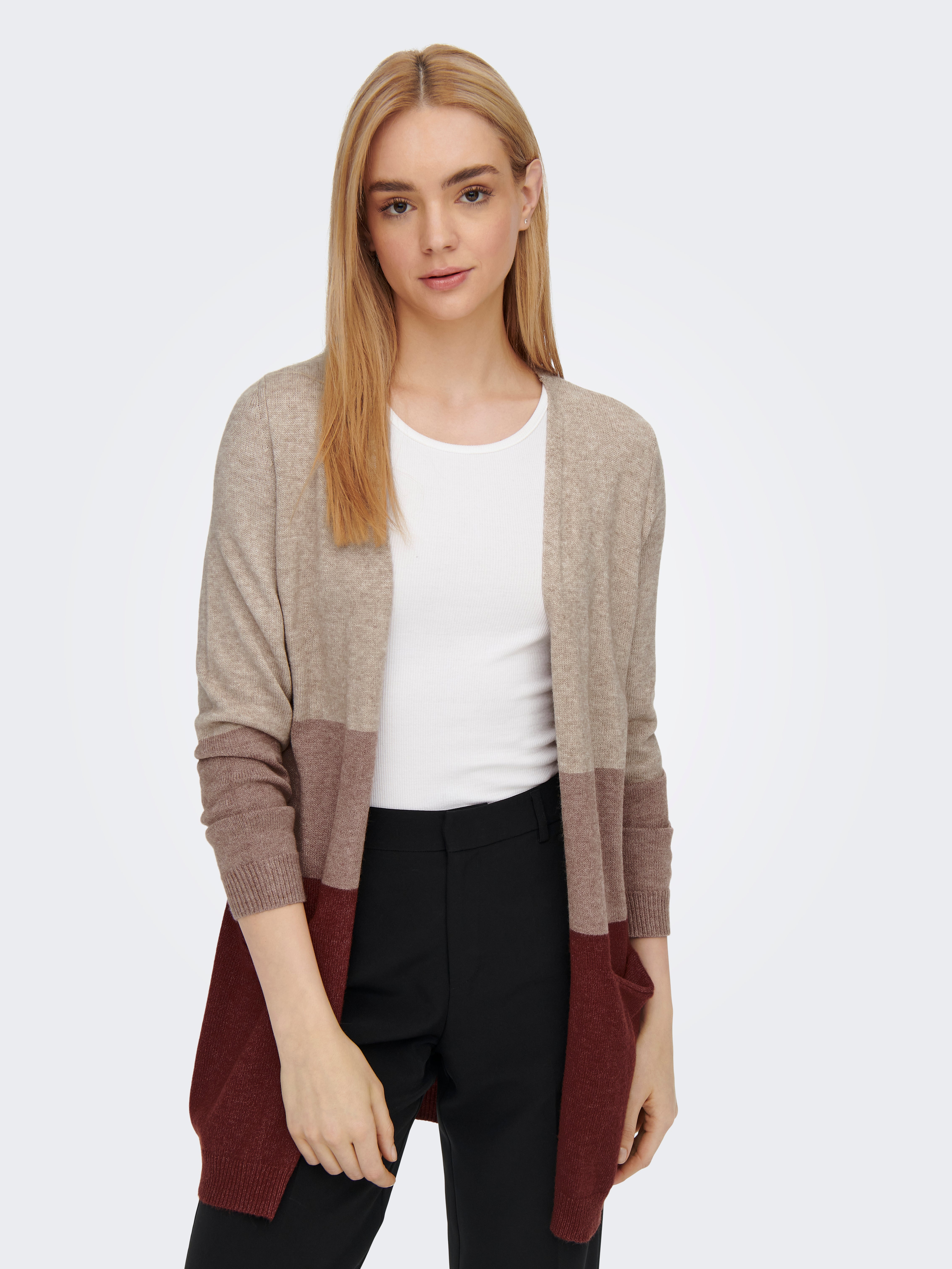 Long Knitted Cardigan | Medium Brown 