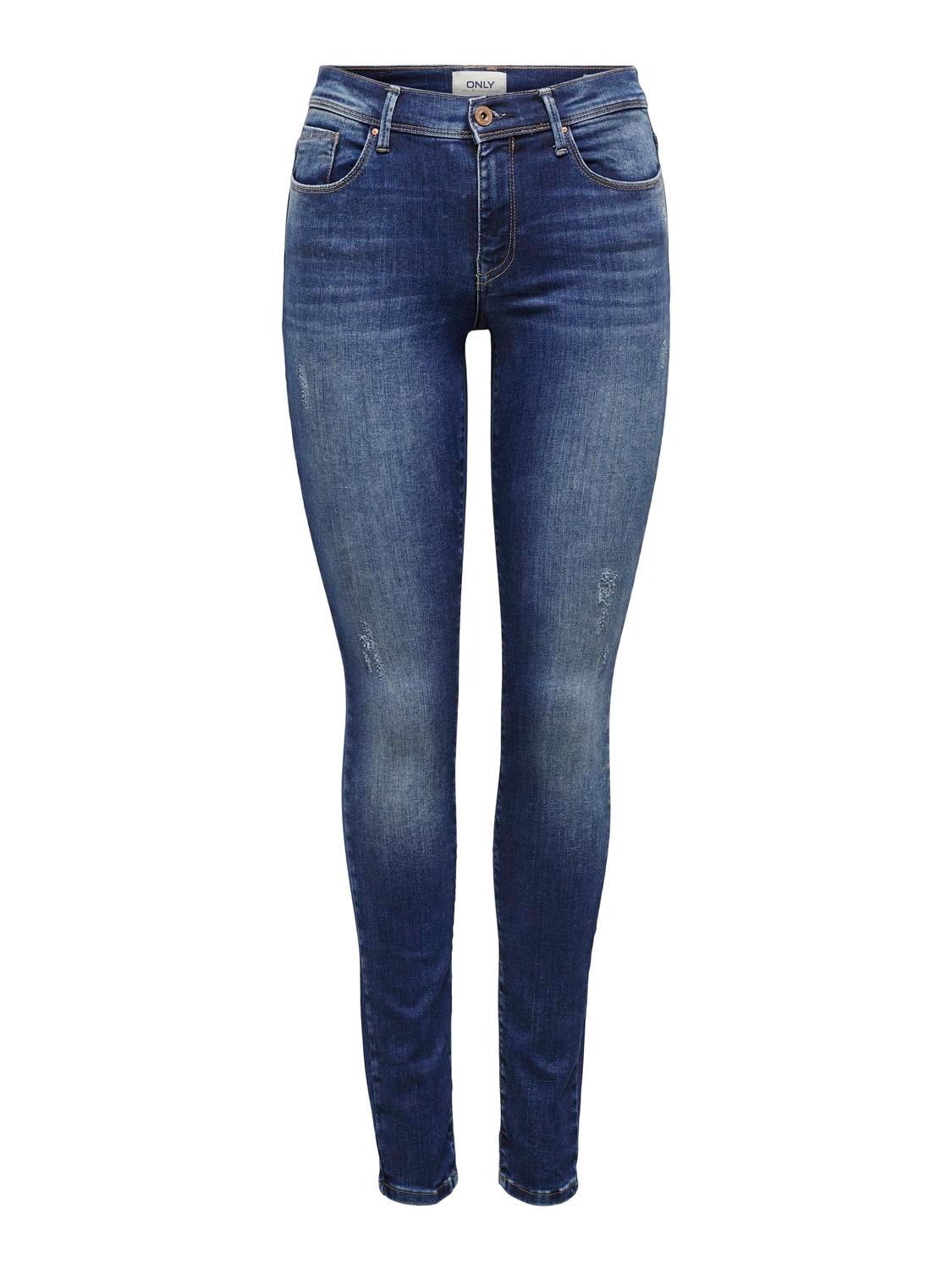 ONLY Skinny Fit Jeans -Dark Blue Denim - 15159137