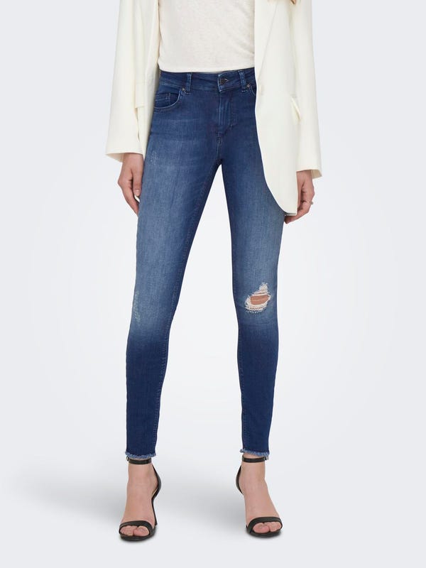 ONLBLUSH MID SK ANK RW REA422 NOOS | Mellemblå | ONLY®