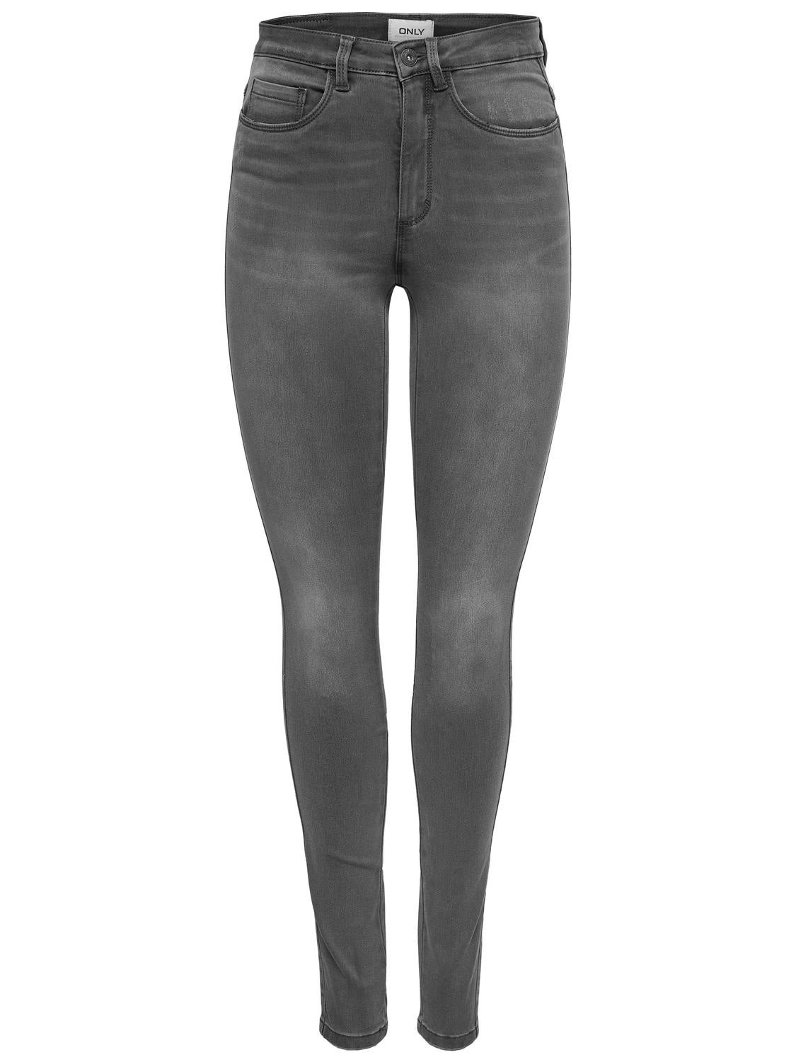 H&M+ Skinny High Jeans - Gris denim oscuro - MUJER