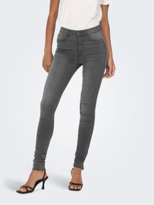 ONLY ONLROYAL LIFE HIGH waisted SKinny Jeans -Dark Grey Denim - 15159647
