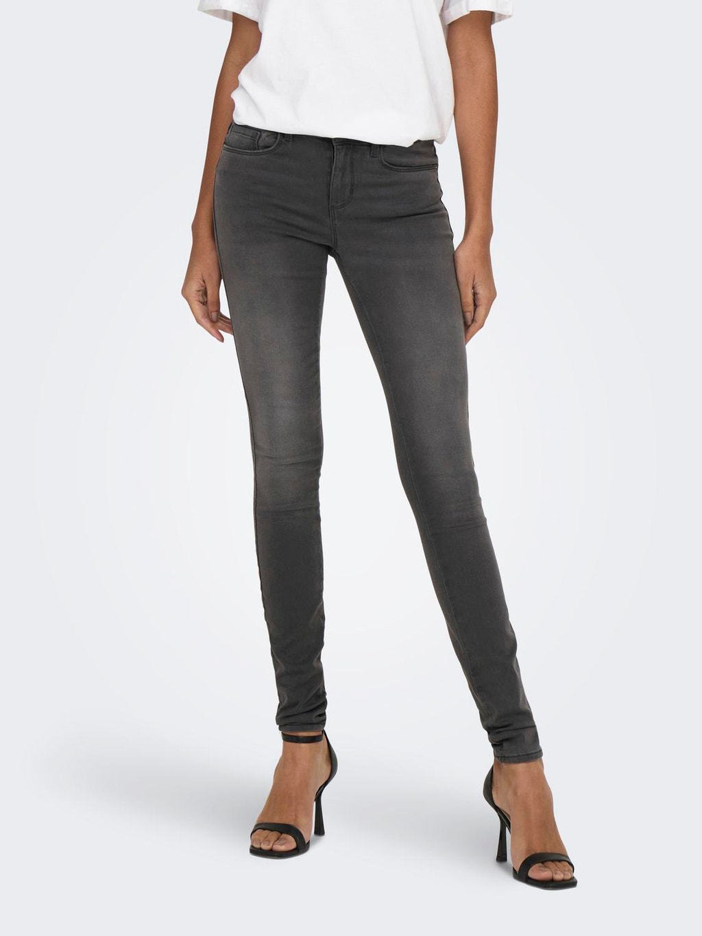 ONLRoyal reg Skinny fit jeans | Dark Grey | ONLY®