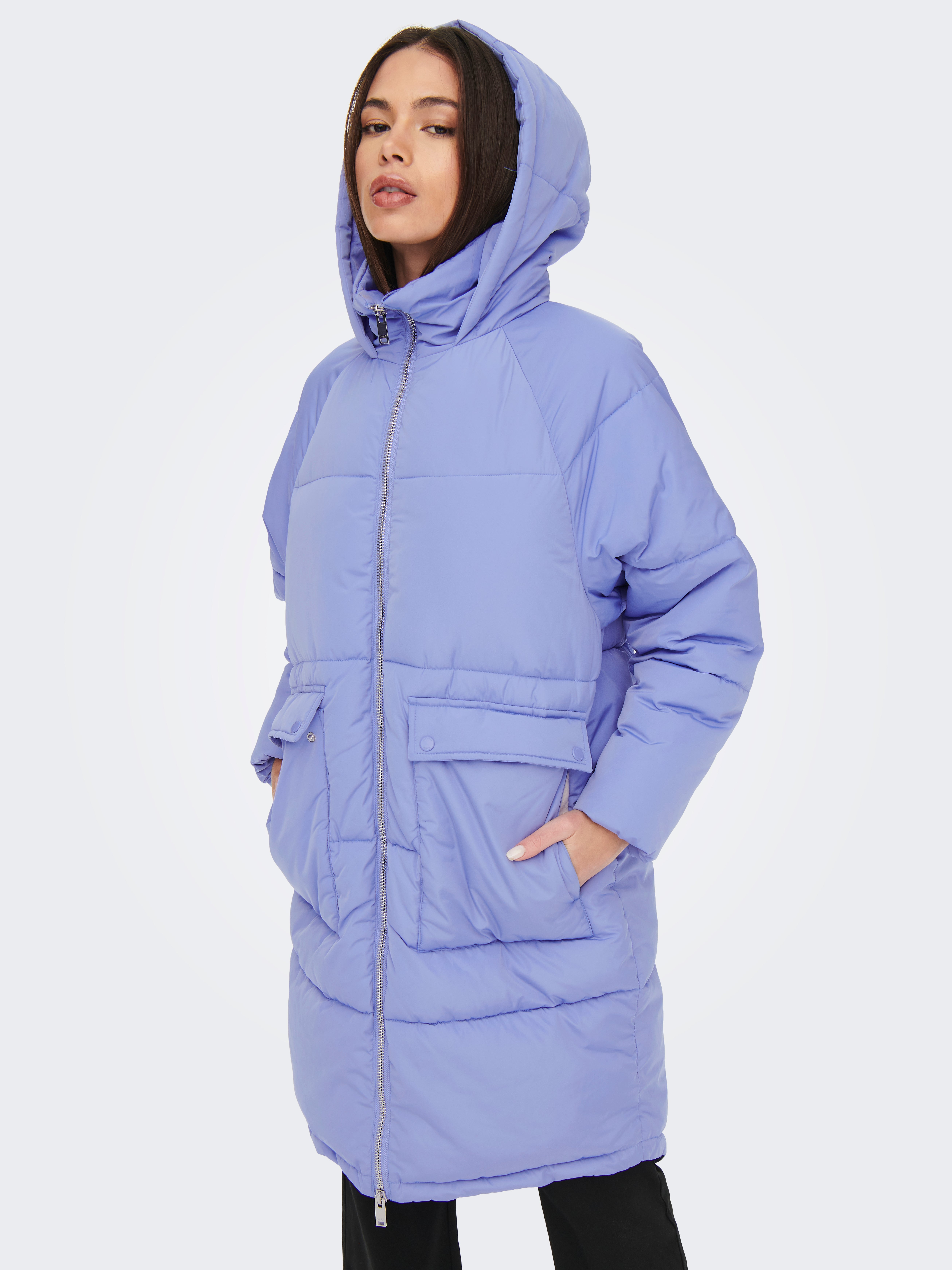 Long oversized coat | Light Blue | ONLY®