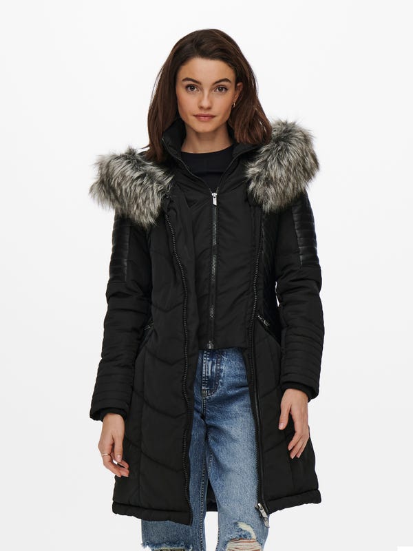 Liu Jo Double-breasted Lammy Coat Van Imitatiesuède Met Teddy Voering 6530011794 653001179700000