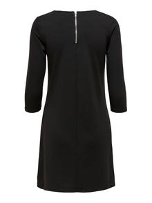 ONLY Ensfarvet kjole -Black - 15160895