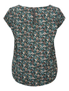 ONLY Printed Short Sleeved Top -Balsam Green - 15161116