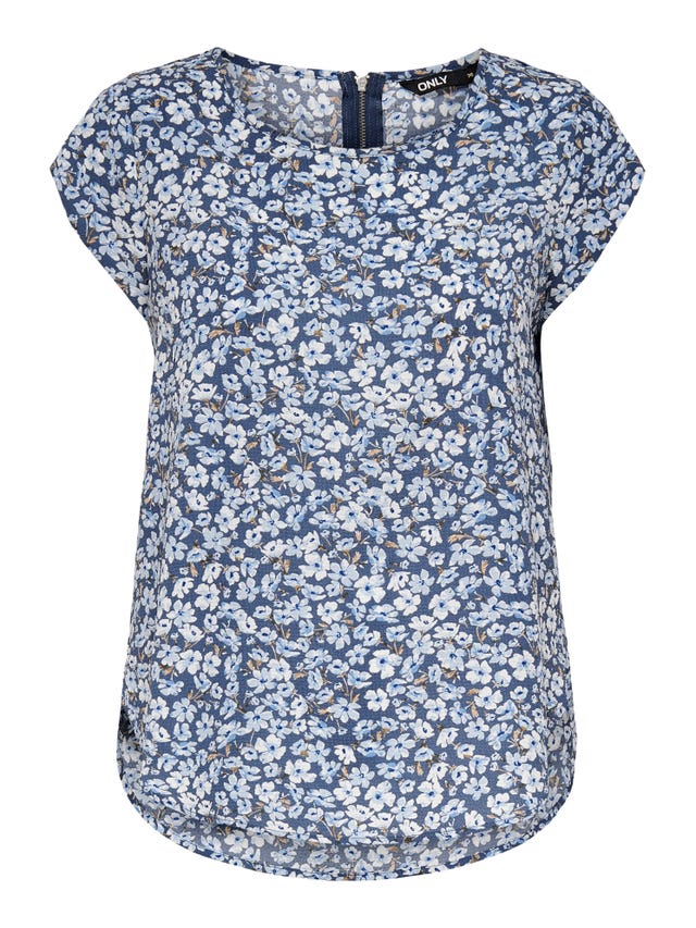ONLY Printed Short Sleeved Top - 15161116