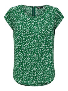ONLY Printet Top med korte ærmer -Green Jacket - 15161116