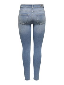 ONLY Jeans Skinny Fit Taille moyenne -Light Blue Denim - 15162363