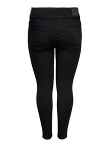 ONLY Curvy CARAnna hw ankle Skinny jeans -Black - 15164131