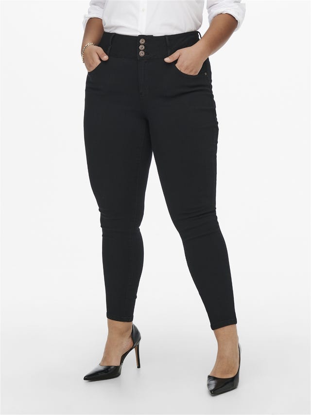 ONLY Curvy CARAnna hw ankle Skinny fit-jeans - 15164131