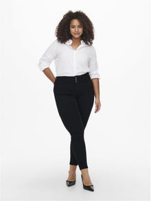 ONLY Curvy CARAnna hw ankle Jeans skinny fit -Black - 15164131