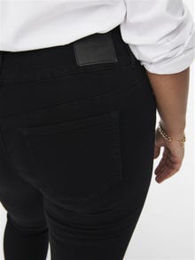 ONLY Curvy CARAnna hw ankle Skinny fit-jeans -Black - 15164131